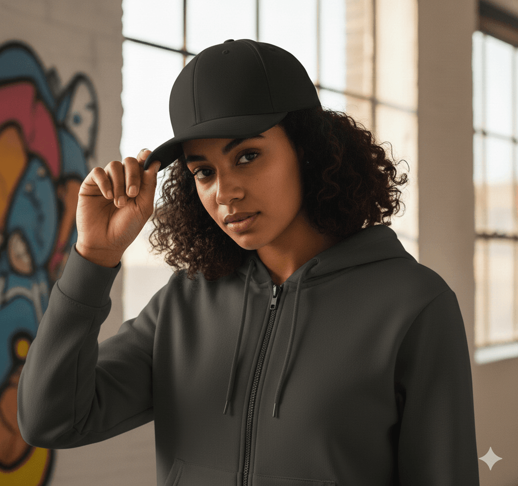 Black Silk Baseball Cap MEN